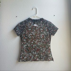 Nike Mesh Floral Tee